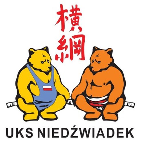 Zdjęcie przedstawia logo Uczniowskiego Klubu Sportowego Niedźwiadek 
